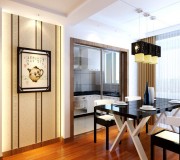 徐先生家的餐廳和端景墻