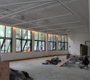 施工進行中的展廳