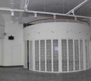 這是一樓展廳的辦公區(qū)