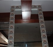 立柱花磚飾面圖